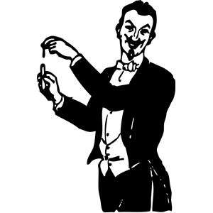 magician  doing a trick