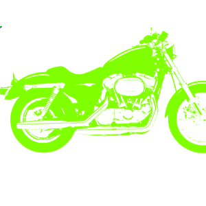 Neon Green Motorcycle