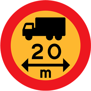 20m truck sign