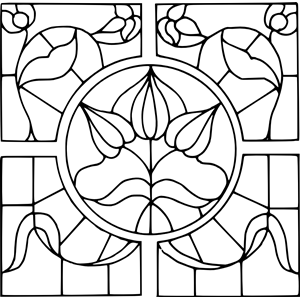 Stained glass motif
