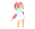 Nurse With Giant Syringe