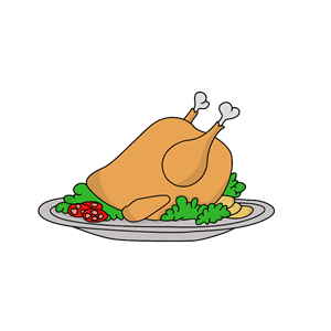 Oven-Roasted Turkey On A Platter