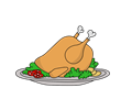 Oven-Roasted Turkey On A Platter