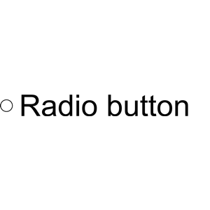 html simple radiobutton