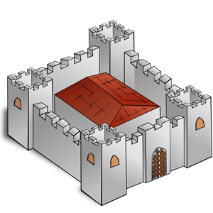 RPG map symbols: Fortress
