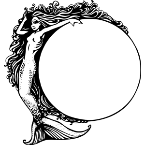 Mermaid with a circle