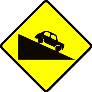 Caution: Steep Hill Up