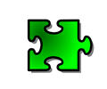 Green Jigsaw piece 14