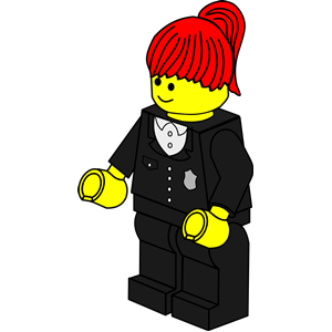 LEGO Town -- policewoman