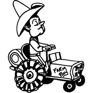 Farmer on Tractor