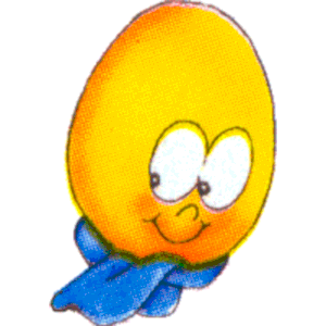 Egg wearing neckerchief