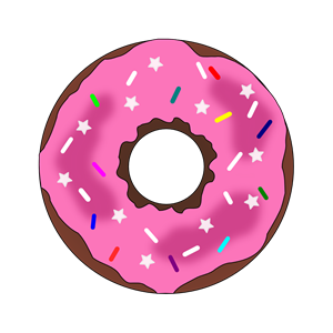 Stars and Sprinkles Donut