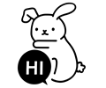 Bunny Line Art Icon