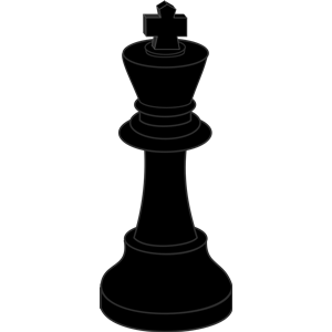 Chess piece, black king