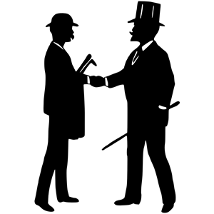 Gentlemen shaking hands