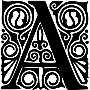 Peter Behrens Alphabet 1908 (A)