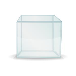 transparent cube