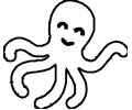 Baby Octopus Coloring Page