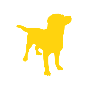 Yellow Dog Silhouette