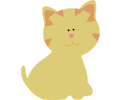 Cute yellow cat