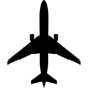 Boeing 737 outline silhouette