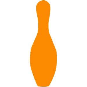 bowling pin orange