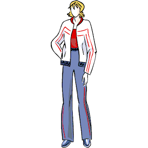 Woman in Jacket Pants