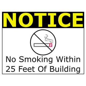 No Smoking Within 25 Feet