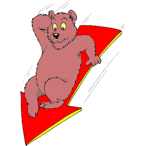 Bear Sliding Down