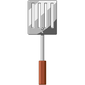 Cartoon spatula