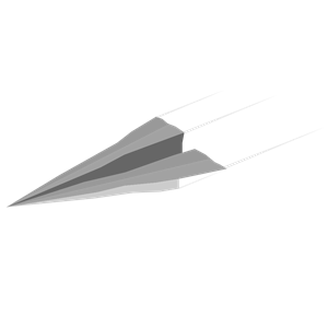 Paper Plane Minimal Flat design