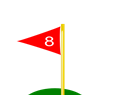 Golf Flag 8th Hole