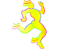 Rainbow Man Running