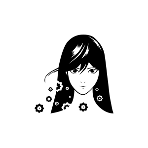 Manga Girl Silhouette