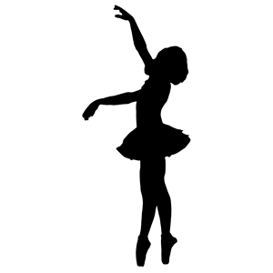 Vintage Ballerina Silhouette
