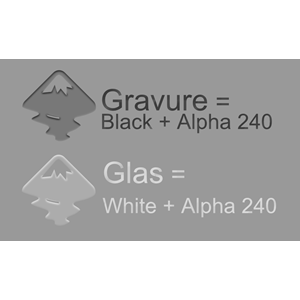 Gravure/Glas Filtereffect