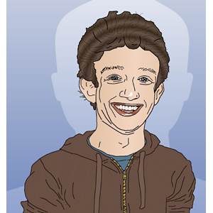 Mark Zuckerberg Portrait Caricature