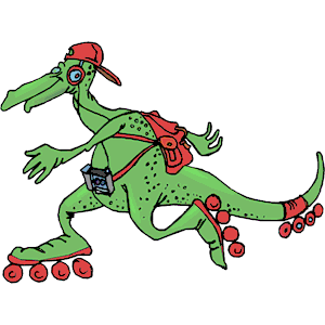 Dinosaur Skating