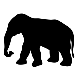 Elephant contour