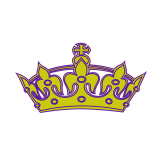 Gold/purple Keep Calm Crown