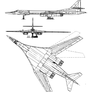 Tupolev 160 strategic bomber