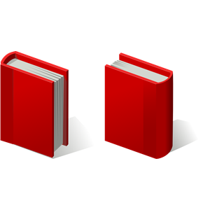 pair of red books