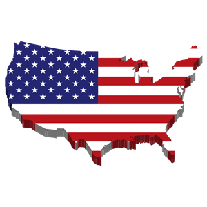 America Map Flag