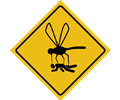 Beware of gnats sign