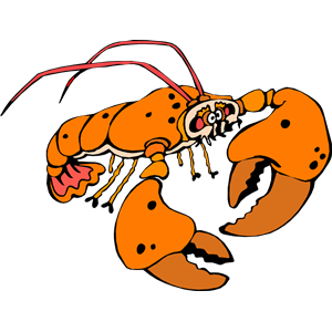 lobster 02 clipart, cliparts of lobster 02 free download (wmf, eps, emf
