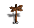 RPG map symbols: Crossroads Sign