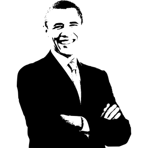 Barack Obama Print clipart, cliparts of Barack Obama Print free