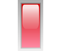 led rectangular v red