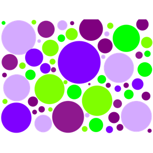 Polka Dot Purple Green