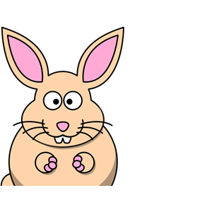 Cartoon Bunny Beige